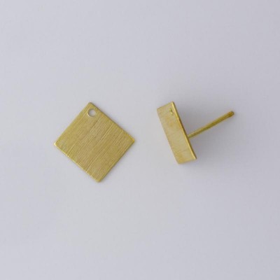 Detalhes do produto Base com Pino para Brinco Retângulo 1073