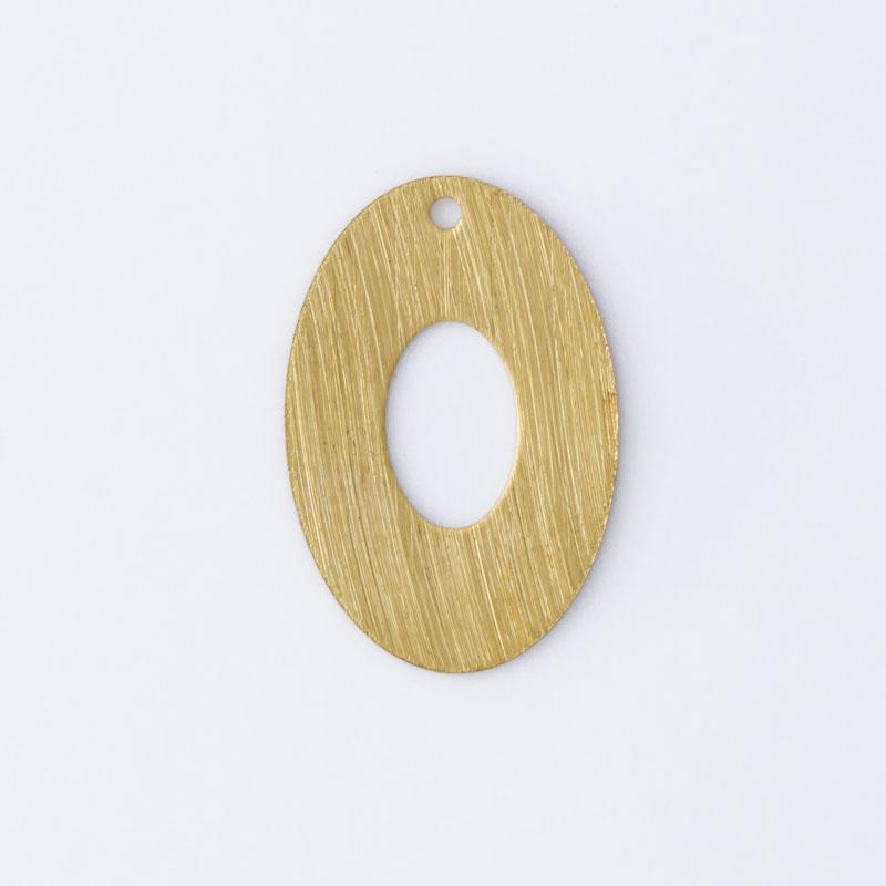 Oval com 1 furo 18,80mmx12,60mm